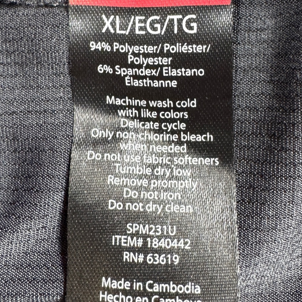 Spyder Men’s Dark Charcoal Grey Athletic Active Crewneck Short Sleeves Tee XL - Picture 14 of 14
